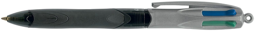 BIC Kugelschreiber 4 Colours 0.4mm 8922931 mit Clip, GRIP PRO