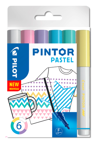 PILOT Marker Set Pintor Pastell EF S6/0537472 6 Farben
