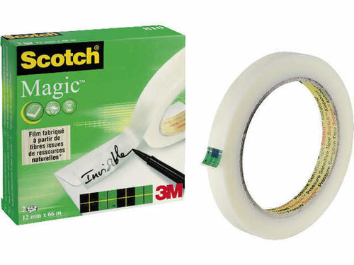 SCOTCH Magic Tape 810 12mmx66m 8101266K transparent, 2 Rollen