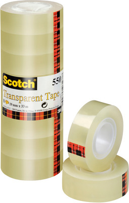SCOTCH Tape 550 19mmx33m 5501933K transparent, reissfest