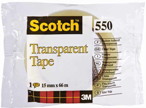 SCOTCH Transparent Tape 550 15mmx66m 550/1566