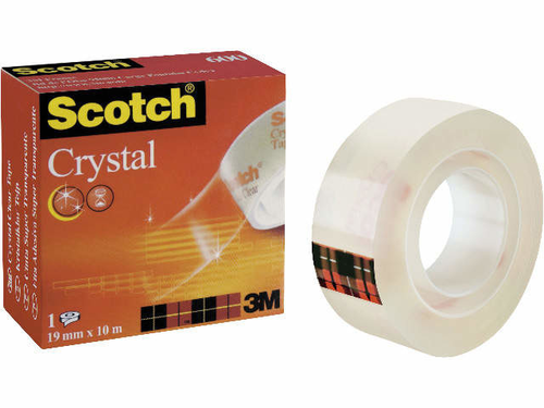 SCOTCH Crystal Tape 600 19mmx10m 600-1910R kristallklar