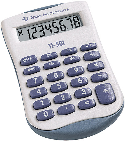TEXAS INSTRUMENTS Grundrechner TI-501 8-stellig