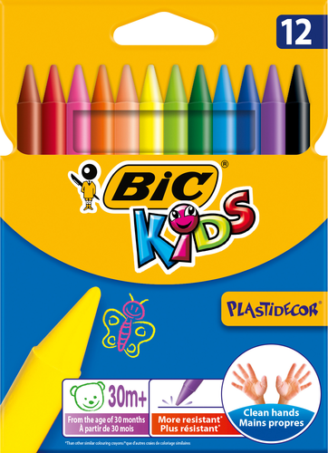 BIC Wachsmalstifte Kids 945764 12 Farben Etui
