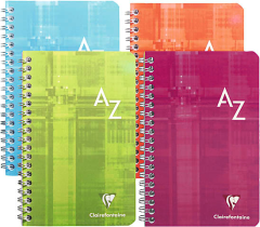 CLAIREFONTAINE Spiralheft ass. 9,5x14cm 8509 5mm, A-Z 90...