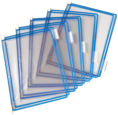 T-DISPLAY Drehtaschen Tarifold A4 114001 blau,5 index...