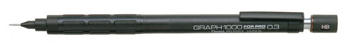 PENTEL Druckbleistift Graph 0,3mm PG1003-E schwarz