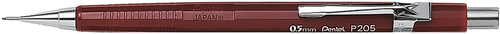 PENTEL Druckbleistift Sharp 0.5mm P205-B rot mit Radiergummi