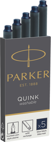 PARKER Tintenpatrone Quink Z 44 1950385 schwarz-blau 5 Stck