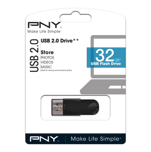 PNY Attach 4 USB 2.0 32GB FD32GATT4-EF