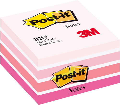 POST-IT Wrfel 76x76mm 2028-P pink/450 Blatt