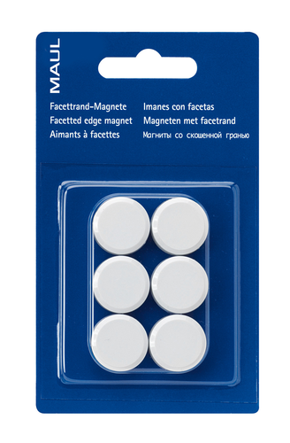 MAUL Magnete 20mm 6176202 weiss 6 Stck