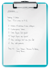 LEITZ Klemmbrett WOW PS A4 39710051 blau 80 Blatt