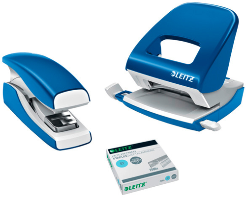 LEITZ Heftapparat NewNeXXt 5603-00-35 SoftPress, blau fr 30 Blatt