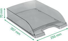 LEITZ Briefkorb Plus A4 52260002 glasklar