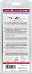 TOMBOW ABT Dual Brush Pen ABT-6P-2 6er Set Pastellfarben