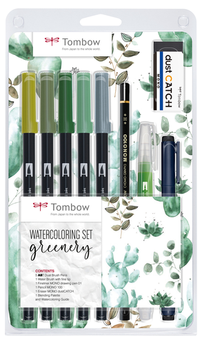 TOMBOW Watercolor Set WCS-GR Greenery