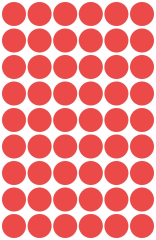AVERY ZWECKFORM Markierungspunkte rot 3141 12mm 270...