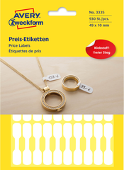 AVERY ZWECKFORM Universaletiketten 49x10mm 3335 weiss 924...