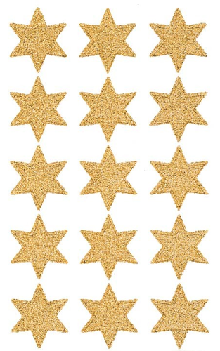 Z-DESIGN Sticker Sterne Weihnachten 4112 gold 2 Stck