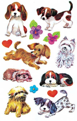 Z-DESIGN Sticker Kids 4340 Hunde 2 Stck