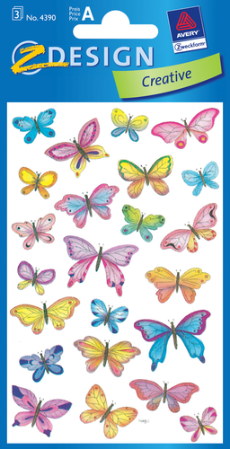 Z-DESIGN Sticker Creative 4390 Schmetterlinge 3 Stck