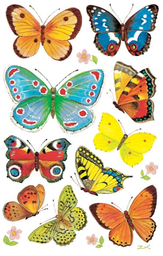 Z-DESIGN Sticker Creative 4462 Schmetterlinge 3 Stck