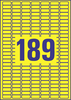 AVERY ZWECKFORM Etiketten 25,4x10mm L6037-20 gelb 3780Stk./20Bl.