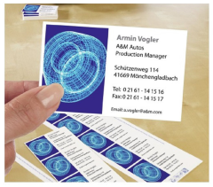 AVERY ZWECKFORM Visitenkarten Design 85x54mm C32010-25 MP, blanko, 185g 250 Stück