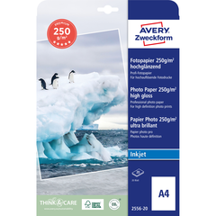 AVERY ZWECKFORM Superior InkJet Photo Paper A4 2556-20...