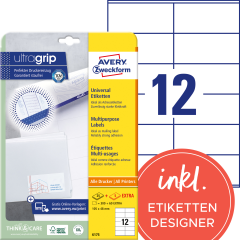 AVERY ZWECKFORM Universaletiketten 105x48mm 6175 weiss...
