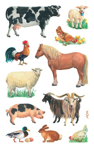 Z-DESIGN Sticker Kids 53720 Bauernhoftiere 2 Stck