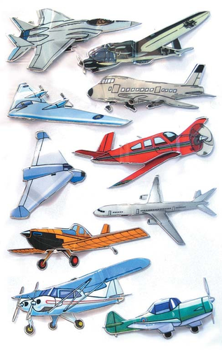 Z-DESIGN Sticker Kids 53751 Flugzeuge 2 Stck