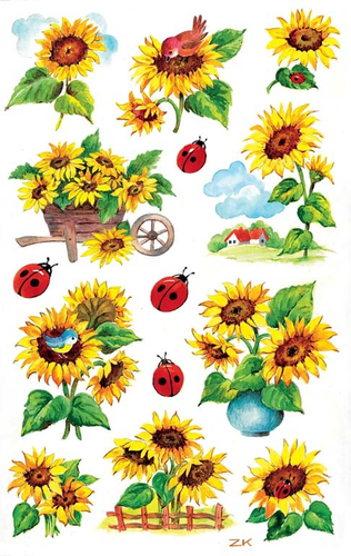 Z-DESIGN Sticker Creative 54171 Sonnenblumen 2 Stck
