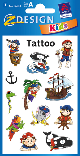 Z-DESIGN Sticker Tattoo 56683 Piraten