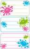 Z-DESIGN Sticker Klecks 8.4x16cm 59668Z farbig 2 Bogen