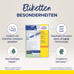 AVERY ZWECKFORM Etiketten 41x70mm 3481-10 weiss, perm. 10...