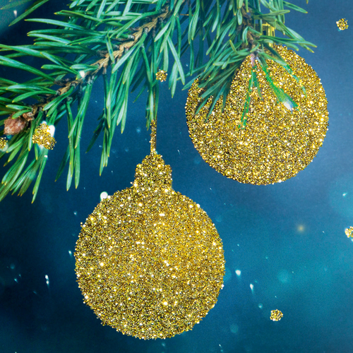 SIGEL Weihnachts-Karte/Couvert A6/A5 DS065 220+100g, Glitter 10+10 Stck