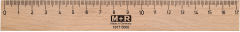 M+R Lineal 17cm 719170000 Metalleinlage Buche