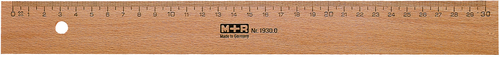 M+R Lineal 30cm 719300000 Metalleinlage Buche