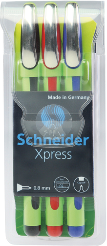 SCHNEIDER Fineliner Xpress 190093 3 Farben