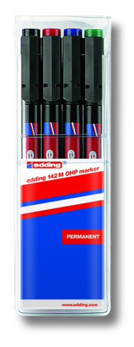 EDDING OHP-Marker permanent M 142-E4 4er Etui