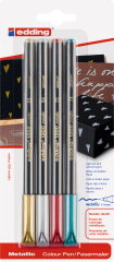 EDDING Faserschreiber 1200 Met. 1-3mm 1200METBLI-G 4 Stück ass. Etui