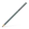 FABER-CASTELL Bleistift Jumbo GRIP B 111900 3-eckig, silber