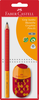 FABER-CASTELL Bleistift,Spitzer Jumbo Grip B 111914 3 Farben, Set
