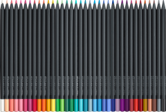 FABER-CASTELL Farbstifte Black Edition 116436 neon Farben...