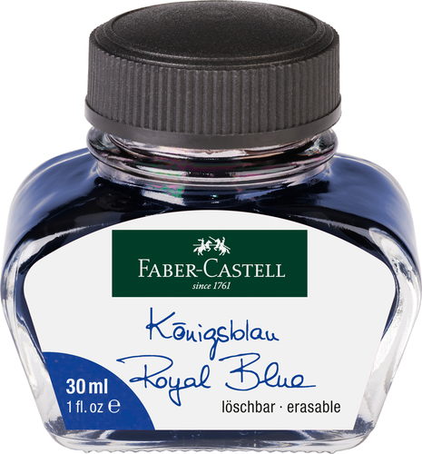 FABER-CASTELL Tintenglas 30ml 149839 knigsblau