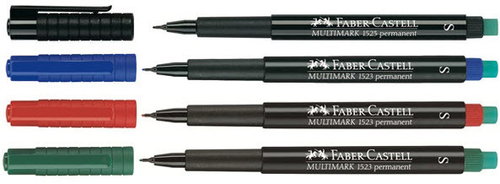 FABER-CASTELL OHP MULTIMARK S 152304 4-farbig ass. permanent