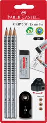 FABER-CASTELL Bleistift Grip 2001 217079 silber/schwarz 3...