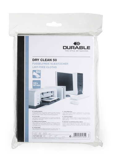 DURABLE Dry Clean 50 573402 Vliestcher 50 Stck